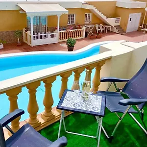  Apartment New Caleta,relax, Pool, Terrace, Wifi